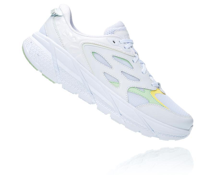 Hoka One One Mens Running Shoes - Clifton L - White - RAVD46908